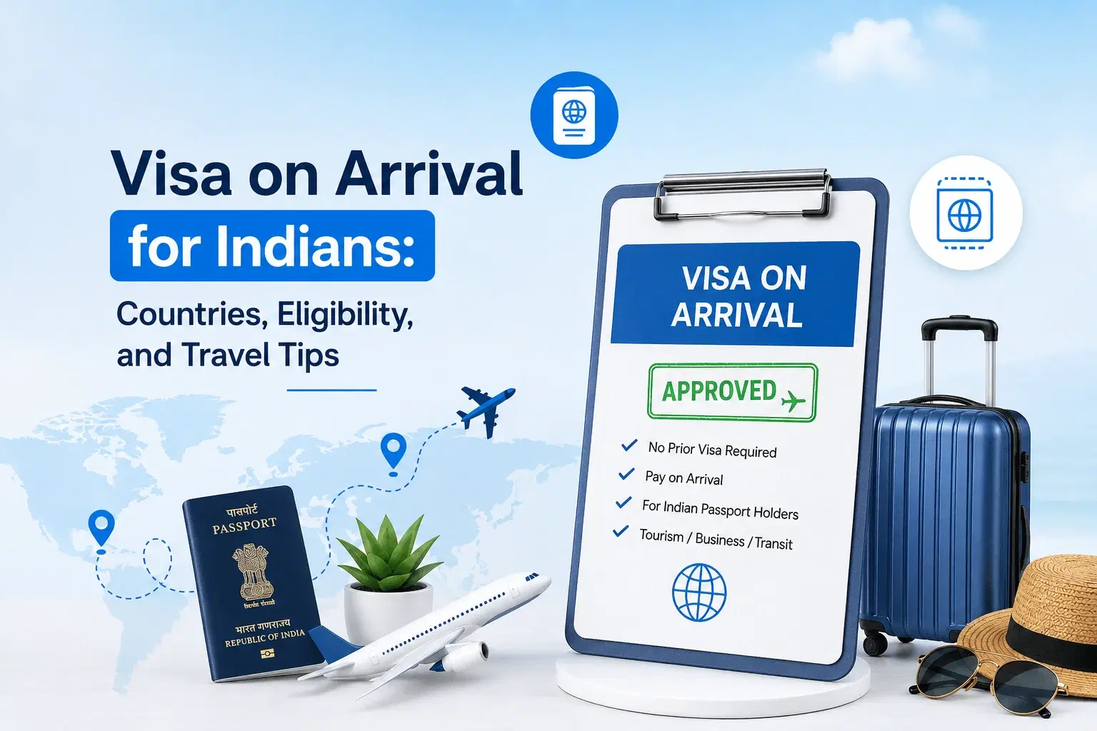 Visa on Arrival Countries for Indians