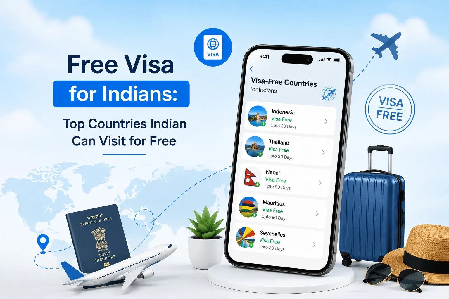 Free Visa for Indians
